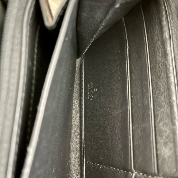 Gucci GG Twins Guccissima Zip Around Continental Wallet Black - Picture 9 of 14
